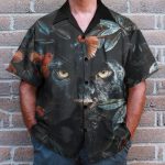 Flower Cardinal Panther Hawaiian Shirt