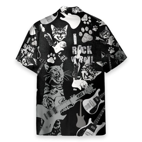 Rock N Roll Cats Make A Statement Hawaiian Shirt
