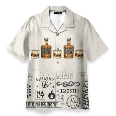 Whisky For You Men'S Button'S Up Shirts Hawaiian Shirt