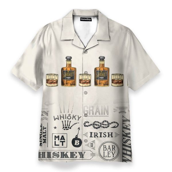 Whisky For You Men'S Button'S Up Shirts Hawaiian Shirt