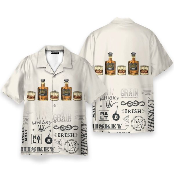 Whisky For You Men'S Button'S Up Shirts Hawaiian Shirt