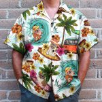 Enjoy Summer Surfing With Bull Dog Hawaiian Shirt & Beach Shorts