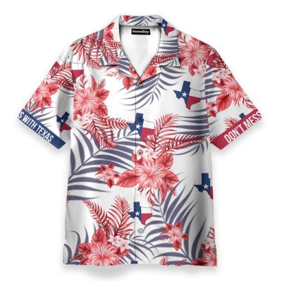Don'T Mess With Texas Proud Bluebonnet Hawaiian Shirt