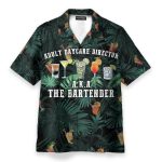 Aldult Daycare Director Aka The Bartender Tropical Pattern Hawaiian Shirt