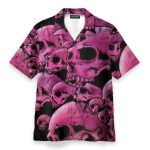 Graphic Purple Skull Hawaiian Shirt