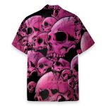 Graphic Purple Skull Hawaiian Shirt