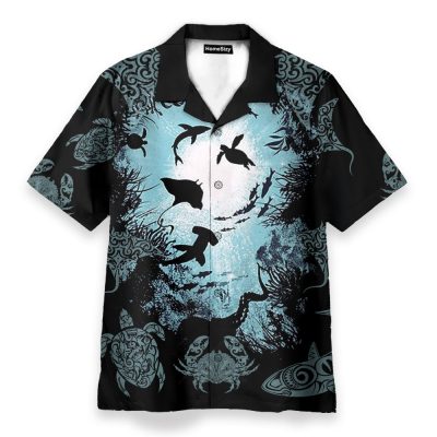 Deep Ocean World Hawaiian Shirt & Beach Shorts