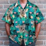 Koala In Tropical Green Leaves Hawaiian Shirt