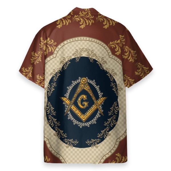 Masonic Men'S Button'S Up Shirts Hawaiian Shirt