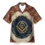 Masonic Men'S Button'S Up Shirts Hawaiian Shirt