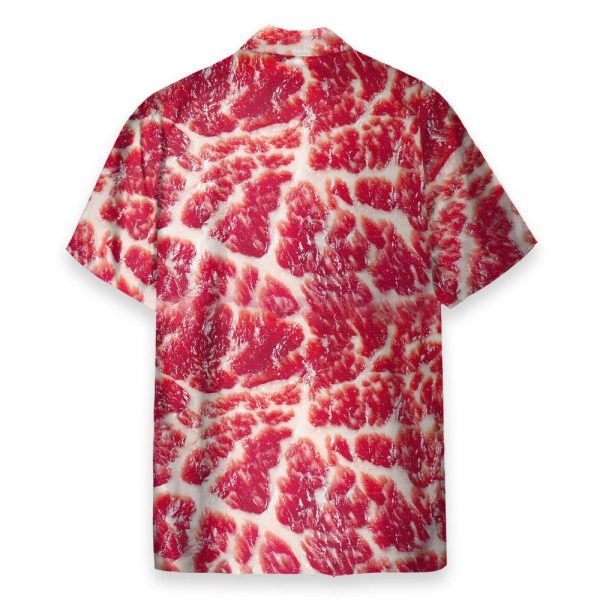 Raw Meat Funny Button'S Up Shirts Hawaiian Shirt & Beach Shorts Qt5052201