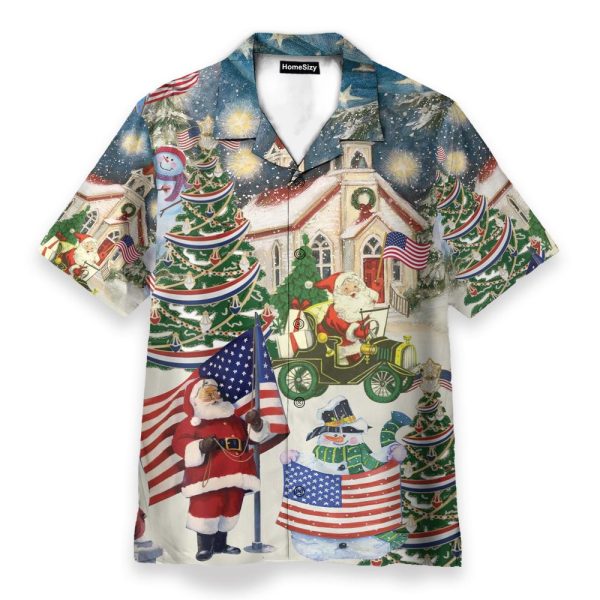 Patriotism American On Christmas Hawaiian Shirt