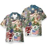 Patriotism American On Christmas Hawaiian Shirt