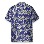 Tom Selleck Magnum Pi Movie Mini Anthurium Blue Cosplay Costume Hawaiian Shirt & Beach Shorts