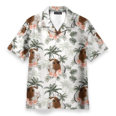 Guinea Pig Tropical Vintage Pattern Hawaiian Shirt & Beach Shorts