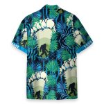 Bigfoot Footprint Men'S Button'S Up Shirts Hawaiian Shirt & Beach Shorts
