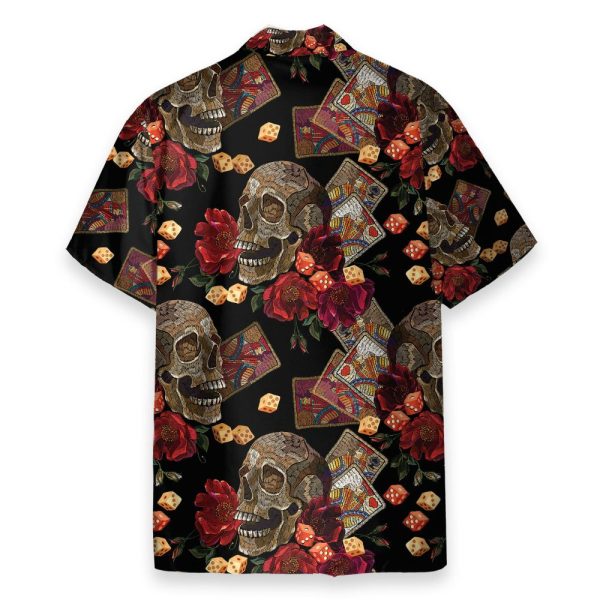 Casino Skull Colorful Hawaiian Shirts