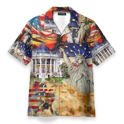 America Historical Proud 4Th July Independence Day Hawaiian Shirt