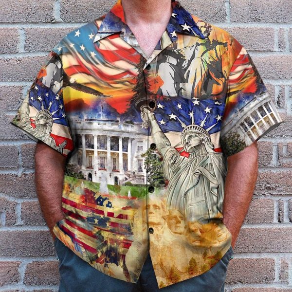 America Historical Proud 4Th July Independence Day Hawaiian Shirt