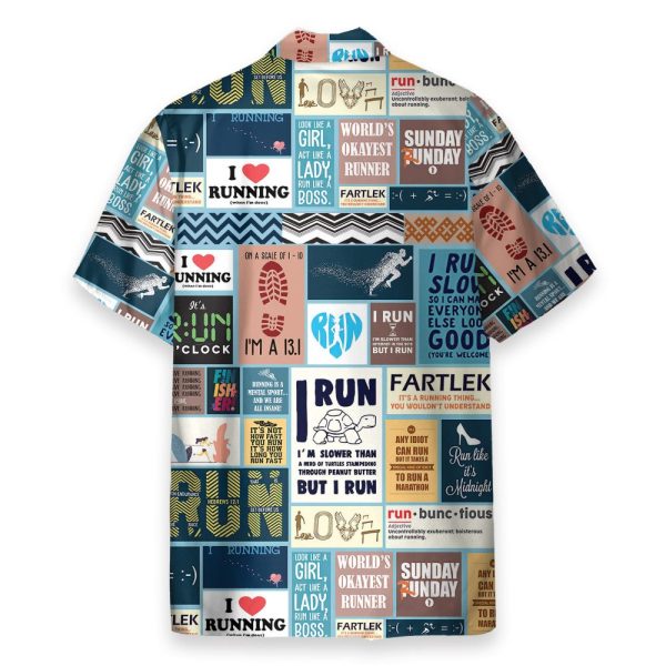 Running Life Men'S Button'S Up Shirts Hawaiian Shirt