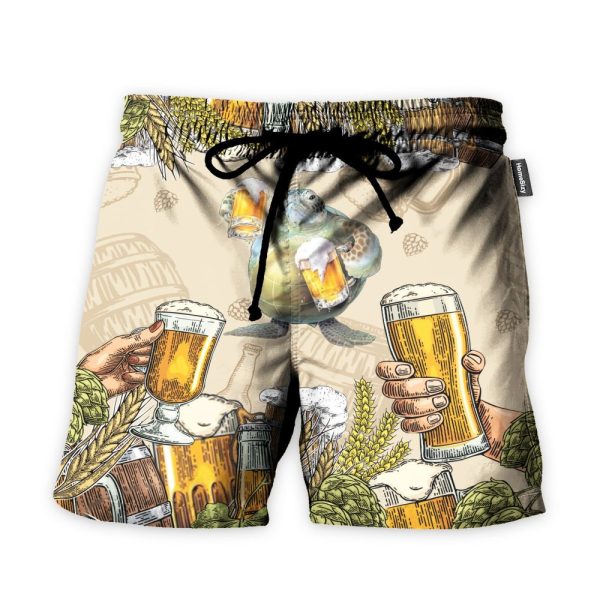 Turtle And Beer Hawaiian Shirt