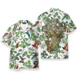 The Celtic Cross Harp Irish Shamrock Hawaiian Shirt & Beach Shorts