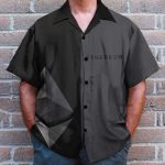 Gray And Black Ethereum Cryptocurrency Hawaiian Shirt & Beach Shorts