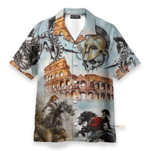 Amazing Roman Empire Men'S Button'S Up Shirts Hawaiian Shirt