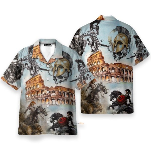 Amazing Roman Empire Men'S Button'S Up Shirts Hawaiian Shirt