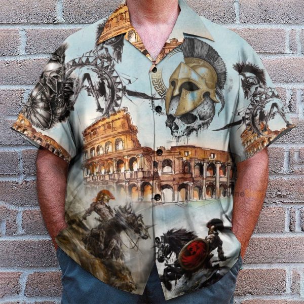 Amazing Roman Empire Men'S Button'S Up Shirts Hawaiian Shirt