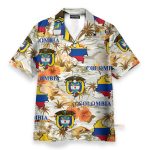 Colombia Men'S Button'S Up Shirts Hawaiian Shirt