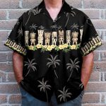 Awesome Black Tiki Men'S Button'S Up Shirts Hawaiian Shirt