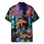 Christmas Santa Claus Party Neon Mushroom Hippie Hawaiian Shirt