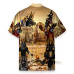 Amazing Anubis And The Pyramid Ancient Egypt Hawaiian Shirt