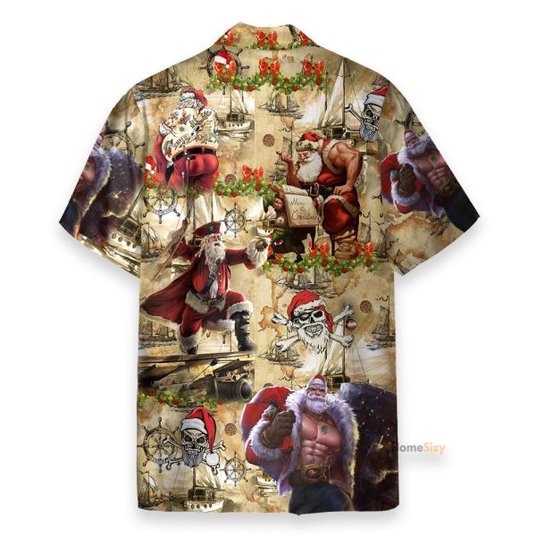 Amazing Pirate Santa Claus Hawaiian Shirt