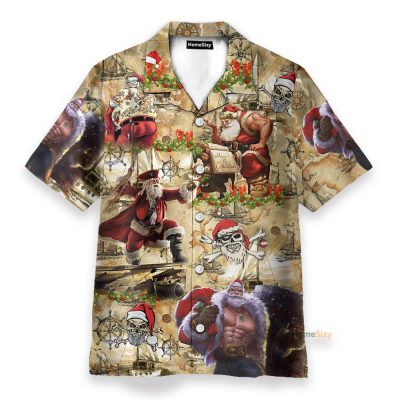 Amazing Pirate Santa Claus Hawaiian Shirt