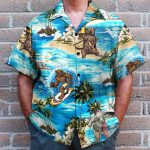 Love Bear Summer Vibe Funny Button'S Up Shirts Hawaiian Shirt