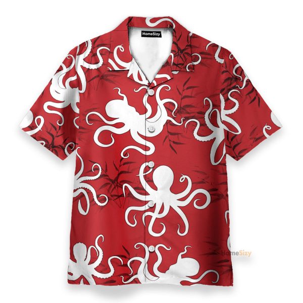 Amazing Octopus Funny Button'S Up Shirts Hawaiian Shirt & Beach Shorts
