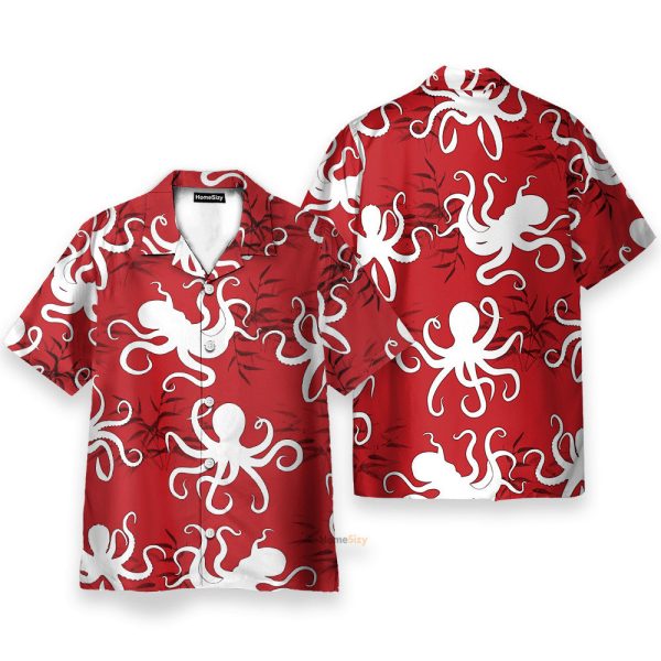 Amazing Octopus Funny Button'S Up Shirts Hawaiian Shirt & Beach Shorts