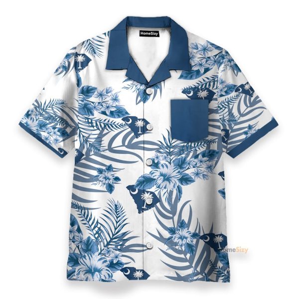 South Carolina Men'S Button'S Up Shirts Hawaiian Shirt & Beach Shorts