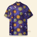 Sun And Moon Hippie Hawaiian Shirt & Beach Shorts