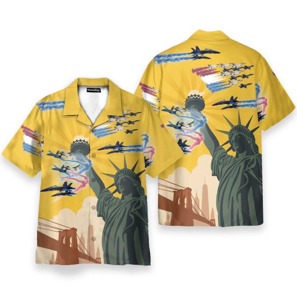 Us Blue Angels & Thunderbirds 4Th July Idependence Day Hawaiian Shirt