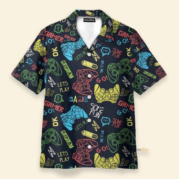 Amazing Gamer Funny Button'S Up Shirts Hawaiian Shirt