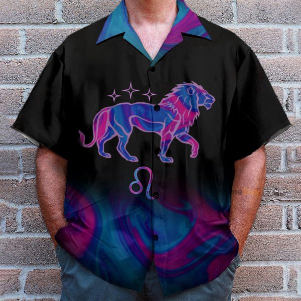 Amazing Leo Horoscope Funny Button'S Up Shirts Hawaiian Shirt
