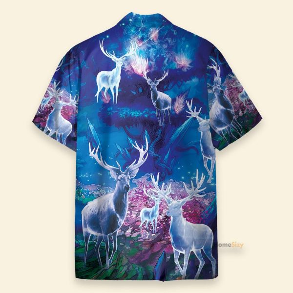 Amazing Magic Blue Light Men'S Button'S Up Shirts Hawaiian Shirt