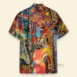 Music On World Off Saxophone Colorful Hawaiian Shirt