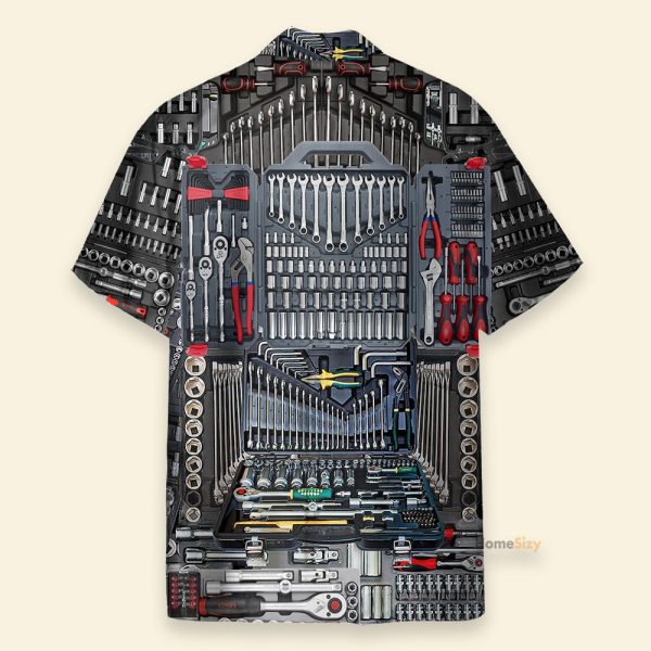 The Mechanic Tool Men'S Button'S Up Shirts Hawaiian Shirt