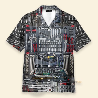 The Mechanic Tool Men'S Button'S Up Shirts Hawaiian Shirt