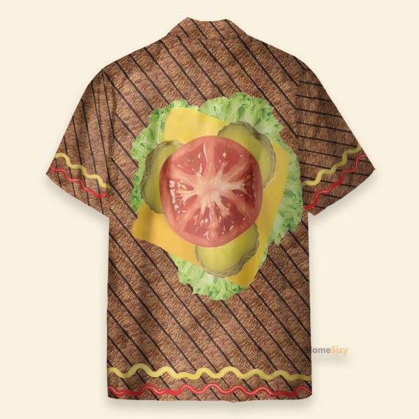 Halloween Burger Funny Button'S Up Shirts Hawaiian Shirt & Beach Shorts