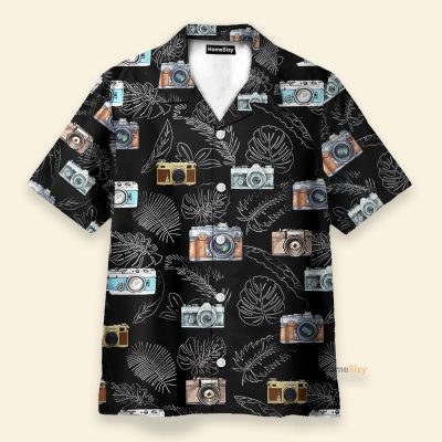 Camera Men'S Button'S Up Shirts Hawaiian Shirt